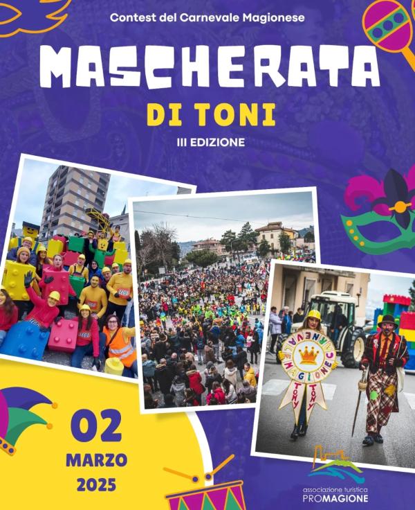  Poster la mascherata di toni 2025 